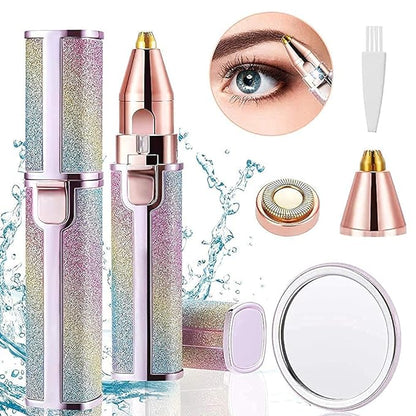 2 In 1 Flawless Eyebrow Hair Remover Stylish & Fashionable Rechargeable