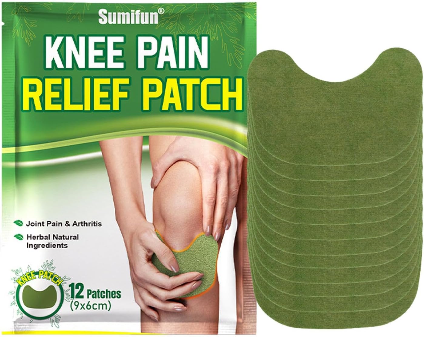 Knee Pain Relief Patch, Warming Herbal Plaster Pain Patches