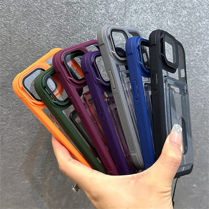 iPhone Luxury Card Holder Wallet Wrist Hand Strap Case