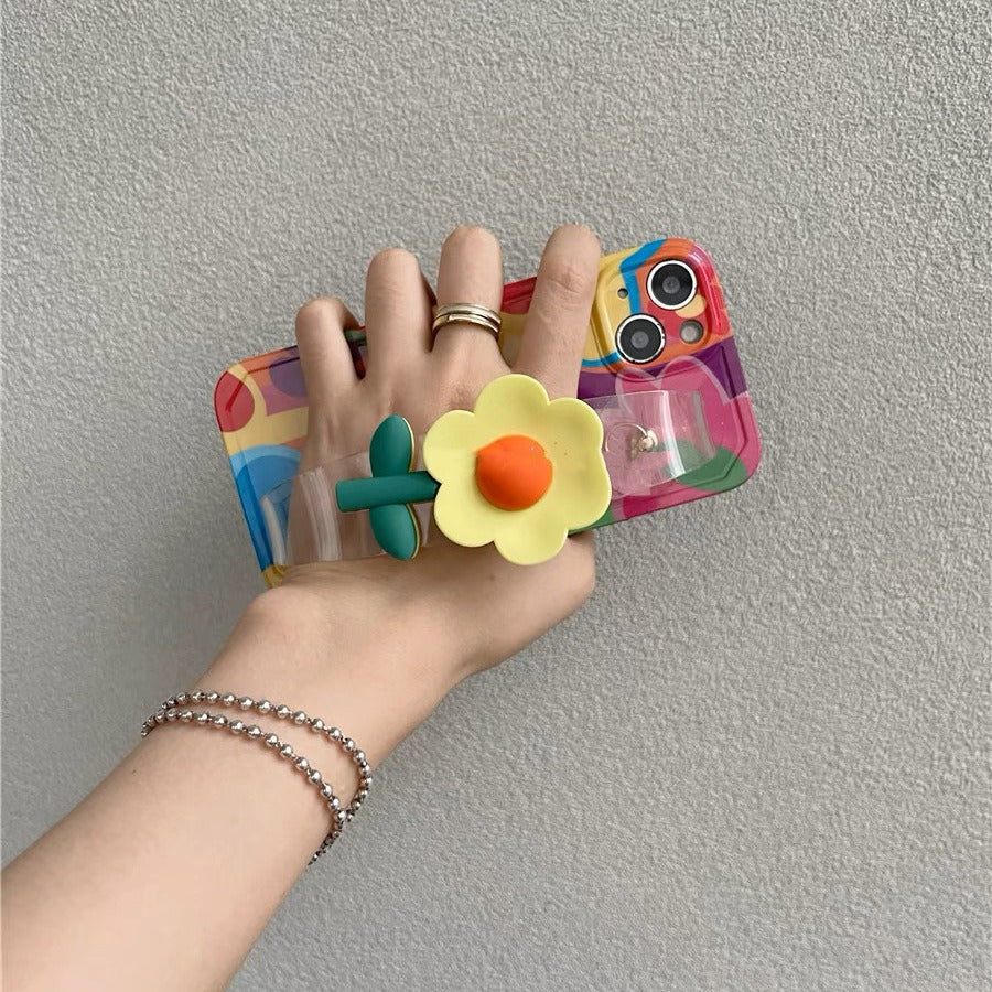 Small Yellow Flower Case For Iphone Small Yellow Flower Case & Straps 14 Long Cross Body