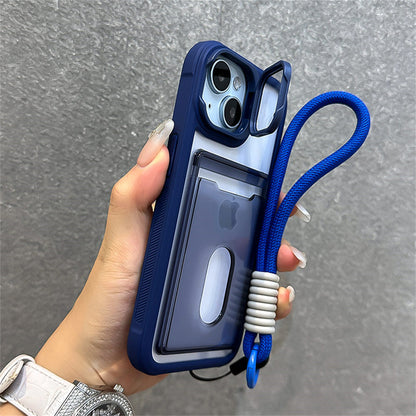 iPhone Luxury Card Holder Wallet Wrist Hand Strap Case