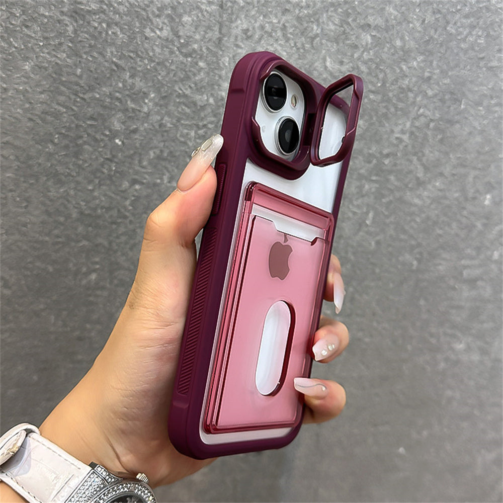 iPhone Luxury Card Holder Wallet Wrist Hand Strap Case